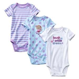  JUST ONE YOU Made by Carters 3pk Bodysuit Monkey   12 