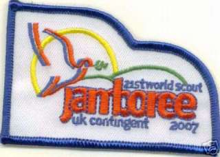 2007 World Scout Jamboree British / United Kingdom Contingent Patch 