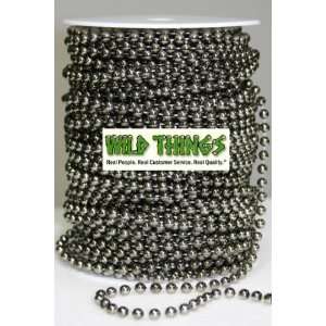 Roll of Beads 50 Yards (150)   Faux 6mm Ballchain , Steel Color 