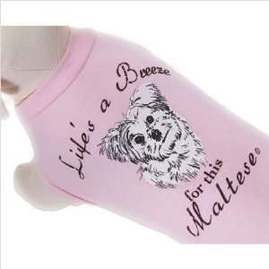   Lifes a Breeze for this Maltese Dog T Shirt Size X Small, Color