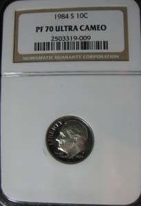 PERFECT 1984 S ROOSEVELT DIME PF 70 Ultra Cameo L@@@K  