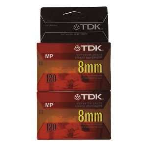  Pk/2 x 3 Tdk 8mm Camcorder Tape (P6 120MPL2)