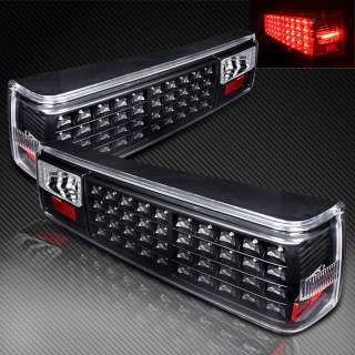 1987 1993Ford MUSTANG BLACK LED TAIL LIGHTS TAILLIGHTS  