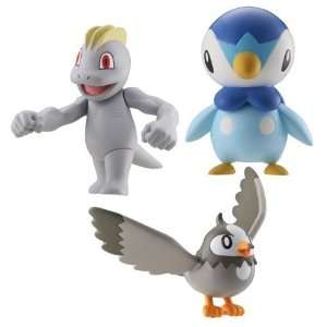   Figure    Machop, Starly, Piplup and Surprise Sticker Toys & Games