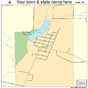  Street & Road Map of Prairie Farm, Wisconsin WI   Printed 
