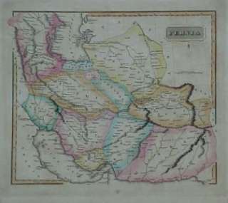 1823 Fielding Lucas Map PERSIA Tabriz Iran Iraq Armenia  