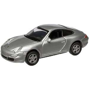  HO Die Cast Porsche 911 Carrera S Coupe, Silver Toys 
