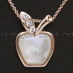 Opal Apple Necklace Pendant use Swarovski Crystal 342PR  
