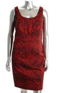 MICHAEL Michael Kors NEW Plus Size Career Dress Red BHFO Sale 16W 