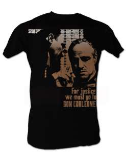 THE GODFATHER JUSTICE ADULT TEE SHIRT S M L XL 2XL  