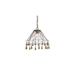  Currey and Company 9416 Tinker   One Light Pendant, Rust 