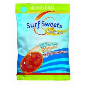 Surf Sweets Sour Worms, 2.75 Ounce Bags Grocery & Gourmet Food