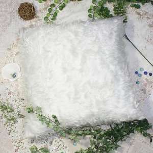  Bettino   [Plush White] Decorative Pillow Cushion / Floor 