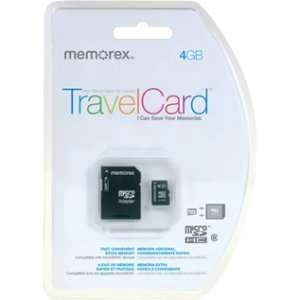  Memorex 4GB Travel Card. MEMOREX 4GB MCIRO SDHC FL CRD. 4 