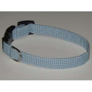  Blue White Pin Polkadots Polka Dots Dog Collar X Small 1/2 