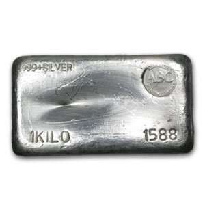  1 Kilo .999 Fine Silver Bar   1000 Grams   Mint Varies 