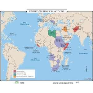  World History Wall Maps   United Nations Sanctions