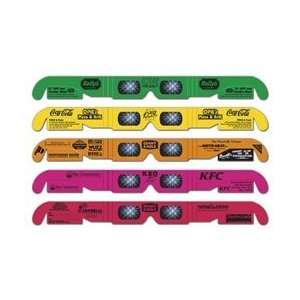   Neon Fireworks Glasses w/ Detachable Coupons