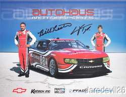 2011 Autohaus Motorsports Chevy Camaro signed Grand Am postcard  