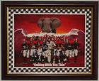ALABAMA FOOTBALLCOMES THE TIDE FRAMED PRINT with COIN  