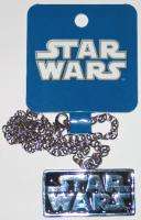 Star Wars Name Logo Metal 3 D Necklace Pendant 2011 NEW  