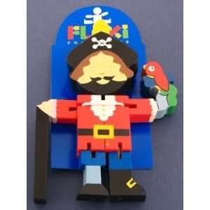  Wooden Captain Blackbeard Flexi by The Toy Workshop Toys 