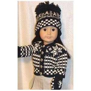  Knit Scandinavian Sweater Winter Outfit Woolens, Hat 
