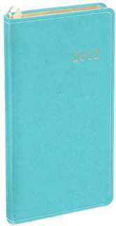   2012 Weekly Pocket Blue Elegant Planner Calendar by Gallery Leather