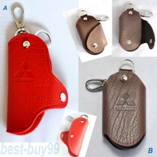 Leather car key chain /car key hold for 14 logos  