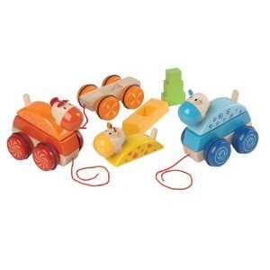  Mix & Match Wooden Pull Toys Toys & Games