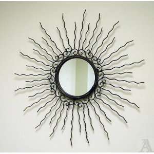  Sun Starburst Contemporary Spoke Wall Mirror Art