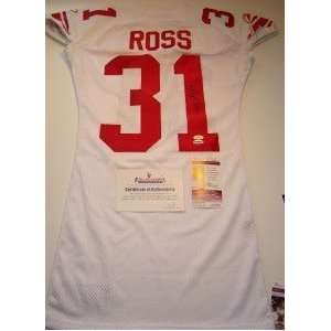  Aaron Ross SIGNED GAME ISSUED Giants Jersey JSA Sports 