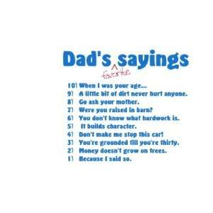 Dads favorite sayings mug 
