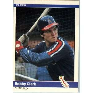  1984 Fleer # 512 Bobby Clark California Angels Baseball 
