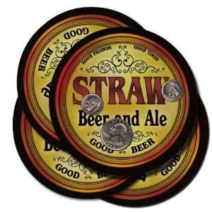  Straw Beer and Ale Coaster Set