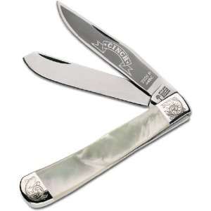  Boker Cinch Knives Trapper 4 1/4 Closed w/Mother of Pearl 