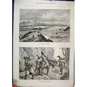  1885 Afghan Hillmen Bolan Pass Donkey Kilif Oxus Sketch 