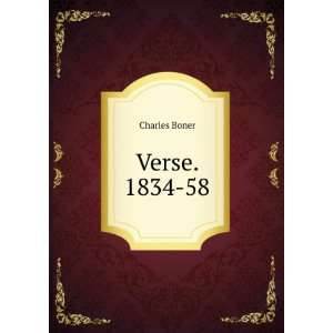 Verse. 1834 58 Charles Boner  Books
