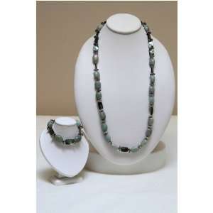  ite Beads with Abalone 