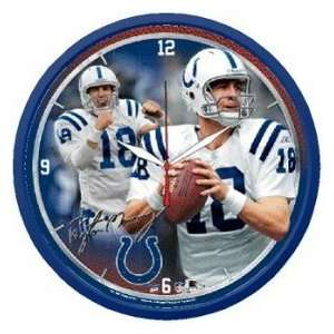  Indianapolis Colts Peyton Manning Wall Clock   Round 