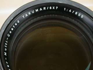 Asahi Pentax 6x7 Takumar 600mm f4 SMC w/Case BIG Professional 6x7 