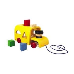  Plan Toys Sorting Bus Pull Along Toy Baby