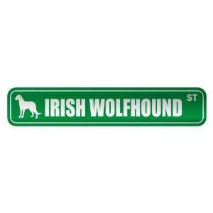   IRISH WOLFHOUND ST  STREET SIGN DOG