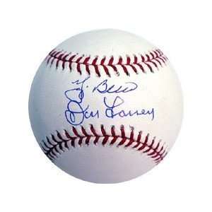  1956 W/S Berra/Larsen perfect game Autographed Baseball Sports