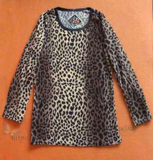 2011 Korean Fashion Womens Trendy Leopard Pullover Cotton T Shirt Tops 