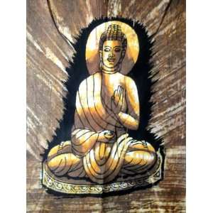  Lord Buddha Indian God Meditation Cotton Fabric Tapestry Batik 