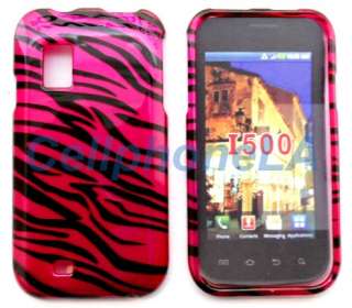Samsung Fascinate i500 Hot Pink Zebra Hard Case Cover  