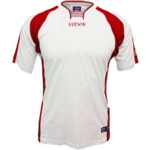  Sarson Aberdeen II Custom Soccer Jerseys WHITE/RED YL 