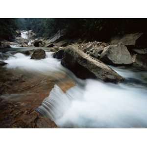  Rocks in Fast Flowing Stream, Bach Ma National Park 