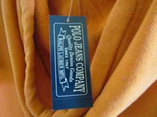 POLO RALPH LAUREN New Orange Vintage Sweatshirt Hoodie Shirt Mens M 